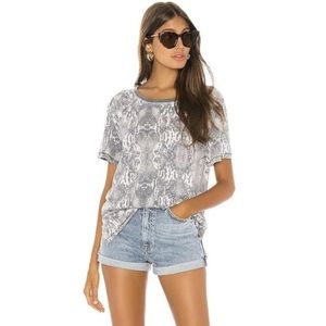 FREE PEOPLE Snakeskin Comfort Tee